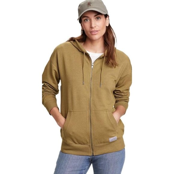 Eddie Bauer Womens Track Suit Set Size M Sweatpants Full Zip Hooded Jacket - Picture 2 of 13